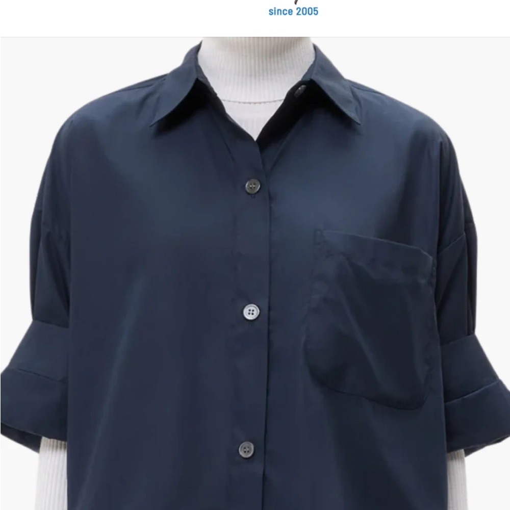 NWT TWP NEXT EX SHIRT — NAVY